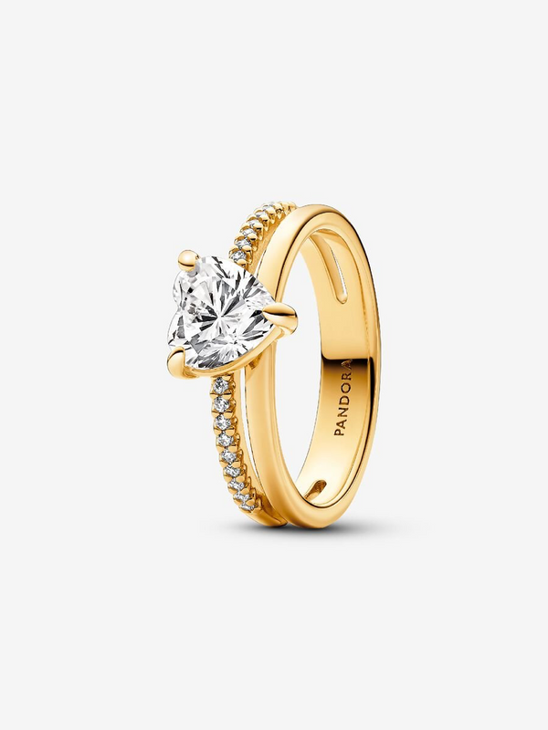 Anillo Corazón Doble