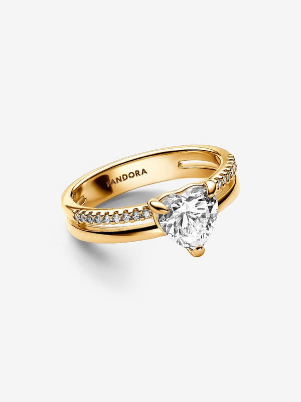 Anillo Corazón Doble